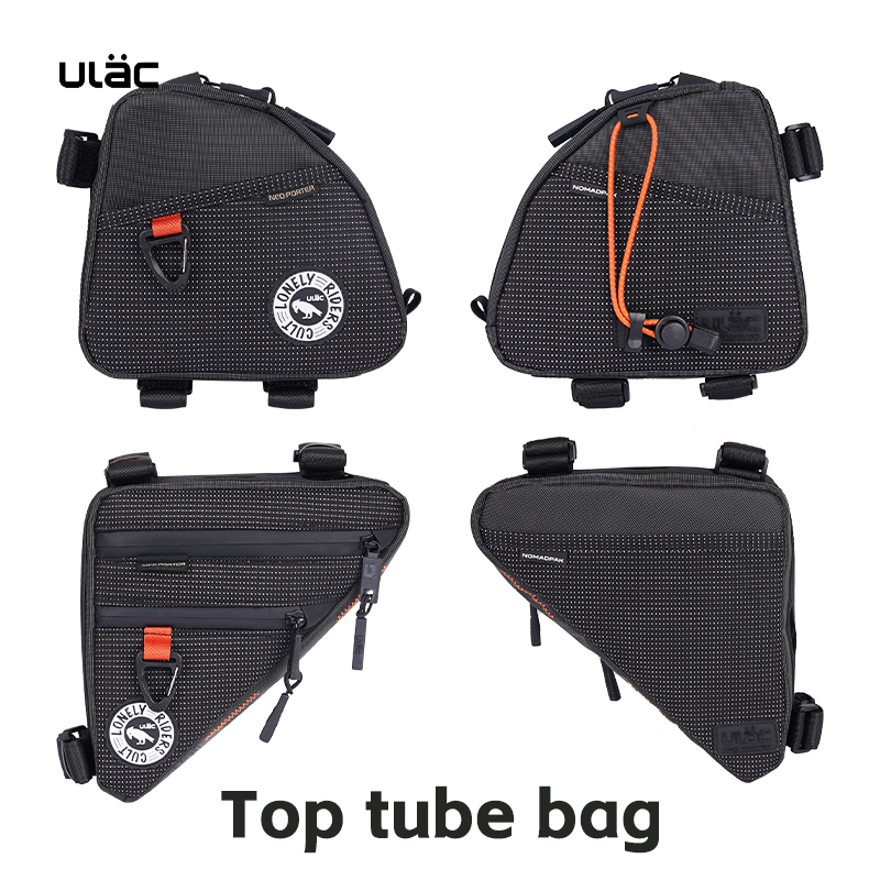 Cycling Commuter Backpack Waterproof - Ulac Driehoekige Fietsentas Fiets Voorzadeltas Fietsframe