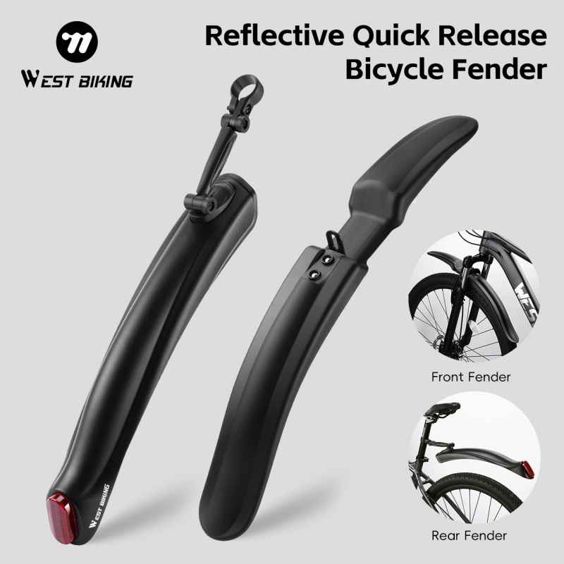 Fender Mudguard Set - WEST BIKING Reflecterende Fiets Spatbord Quick