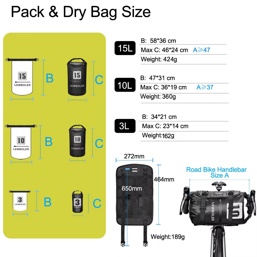 NEWBOLER Waterdichte Fietstas  - Cycling Commuter Backpack Waterproof recensie en prijs