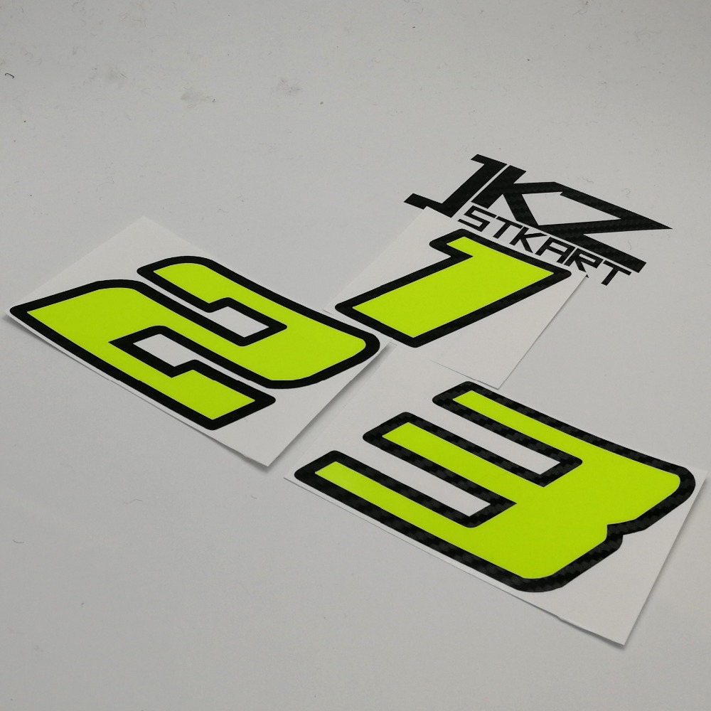 JKZ STKART Neon-nummersticker  - Cycling Quote recensie en prijs
