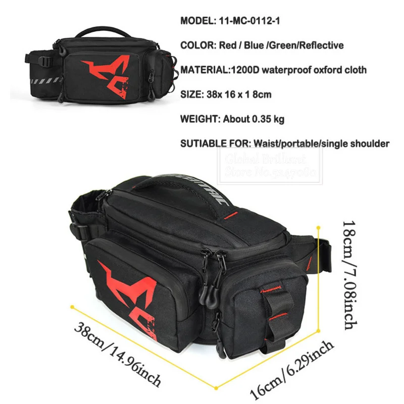 Waterdichte motortas Multifunc - Cycling Commuter Backpack Waterproof recensie en prijs
